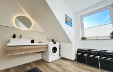 Waschmaschine im Badezimmer